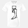 V-Neck Heavy Cotton 100% T-Shirt Thumbnail