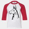 Youth Three Quarter Sleeve Baseball T-Shirt Thumbnail