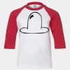 Youth Three Quarter Sleeve Baseball T-Shirt Thumbnail