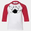 Youth Three Quarter Sleeve Baseball T-Shirt Thumbnail